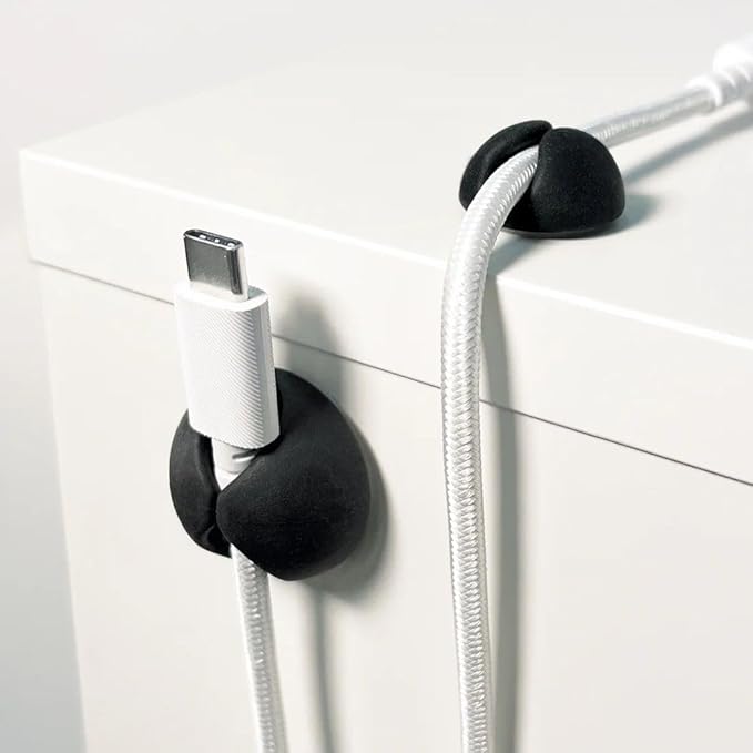 Wrap-It Storage Cable Clip Silicone BLK
