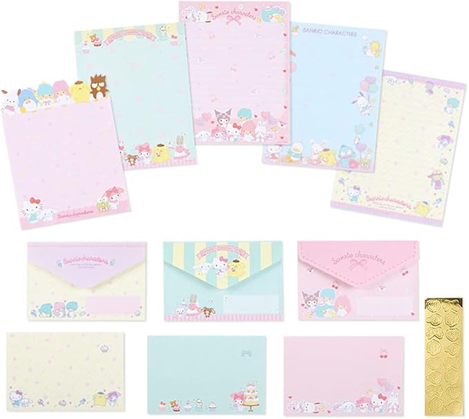 Sanrio 589403 Sanrio Characters Letter Set