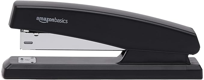 Amazon Basics Stapler Value Pack Including Staples and Staple Remover, 3-Pack, Black
