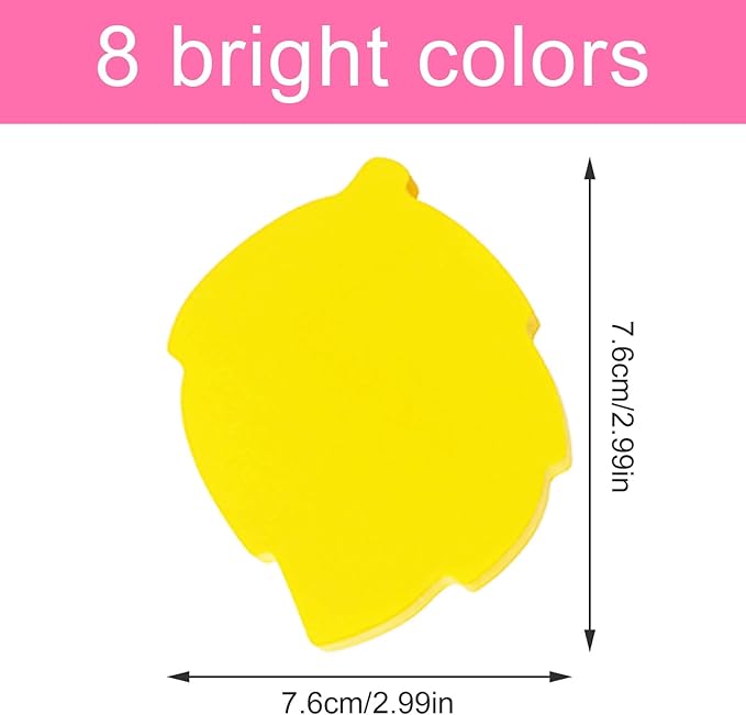 Sticky Notes, 560 Sheets 3 × 3 Inches Leaves Shape Self Sticky Notes Pad, Colour Sticky Notes, Bright Colors Self-Stick Pads for Home Office Notebook(8 Color)