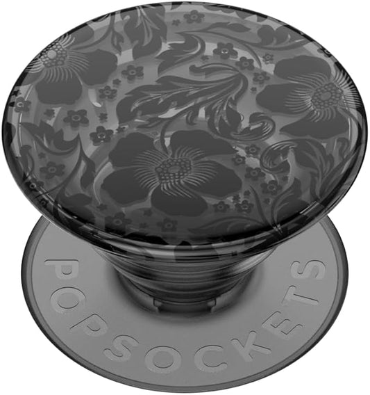 PopSockets Adhesive Phone Grip, Holder, Phone Stand, Plant-Based - Black Lace