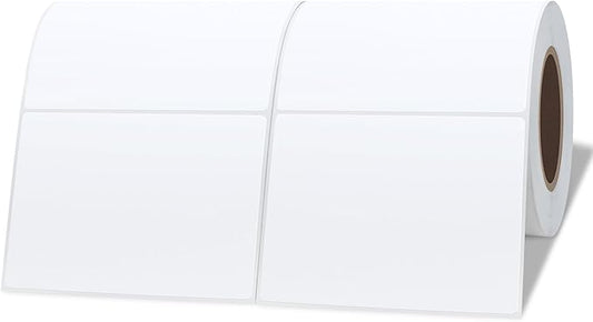 Hybsk 4x3 inch Direct Thermal Labels for Shipping, Barcodes, Address, Compatible with Rollo Label Printer & Zebra Desktop Printers (2 Roll White)