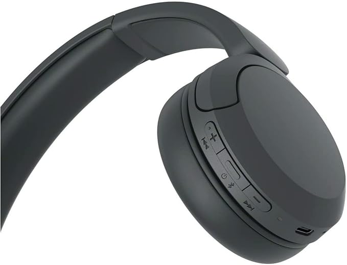 Sony WH-CH520 Compact Easy Carrying Wireless Bluetooth On-Ear Headphones (Black) Bundle with Knox Gear Metal Headphone Stand (2 Items)