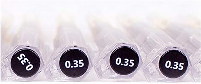 BEMLP Gel Ink Pen Extra Fine Point Pens Ballpoint Pen 0.35mm Black for Japanese Office School Stationery Supply 12 Pieces