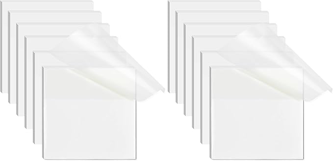 Transparent Sticky Notes - 3x3 inch Clear, Waterproof Translucent Notes for Annotation - 300 Sheets (Pack of 2)