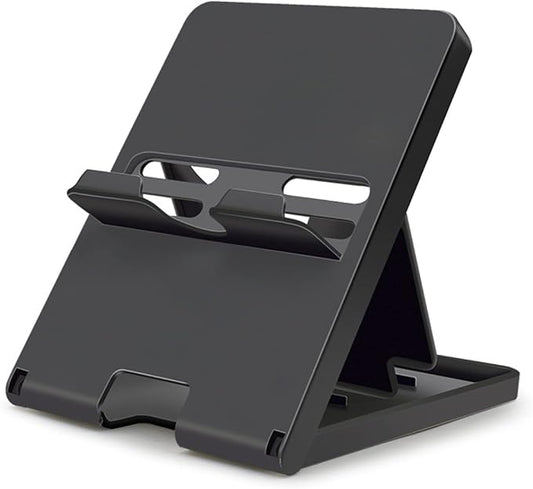Stand Compatible with Nintendo Switch, Adjustable Switch Playstand, Foldable Phone Stand for Desk, Compact & Portable Switch Holder Accessories (Black)