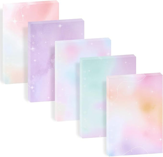 100 Sheets Gradient A5 Refill Papers for Planner Insert Binder, 120GSM Thick Blank Loose Leaf Paper, Watercolor 6 Hole Journal Fillers for A5 6 Ring Binder Notebook Diary Budget Organizer
