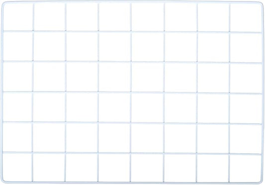 YOKIVE Iron Wire Grid Panel, Decorative Panels Board | Photo Pictures Display Holders Hanging Frame for Home Office (White, 16"x12")