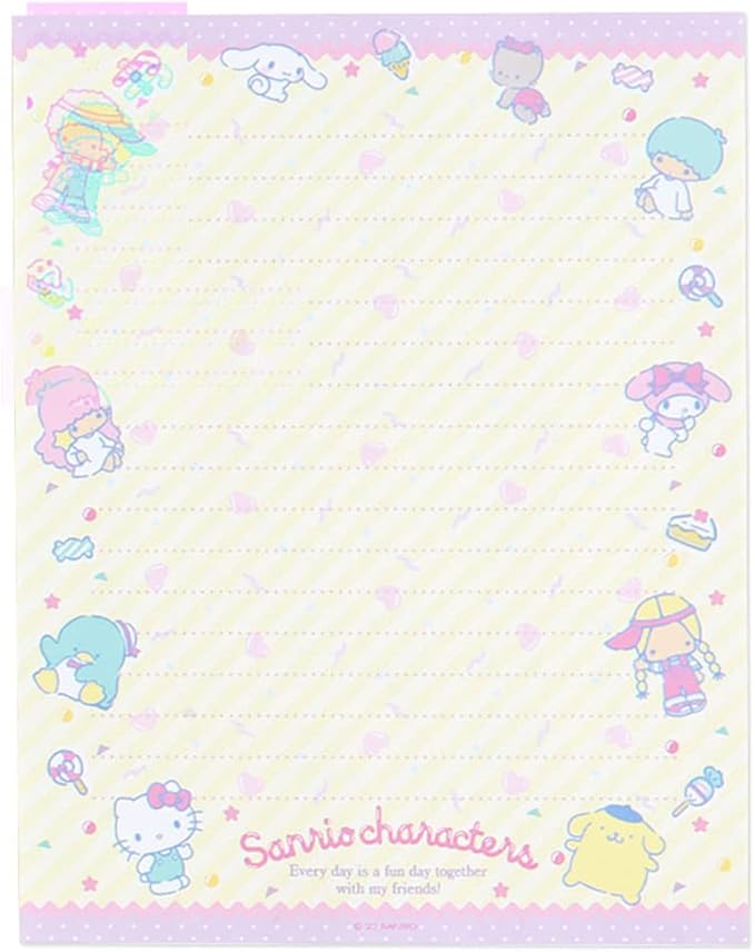 Sanrio 589403 Sanrio Characters Letter Set