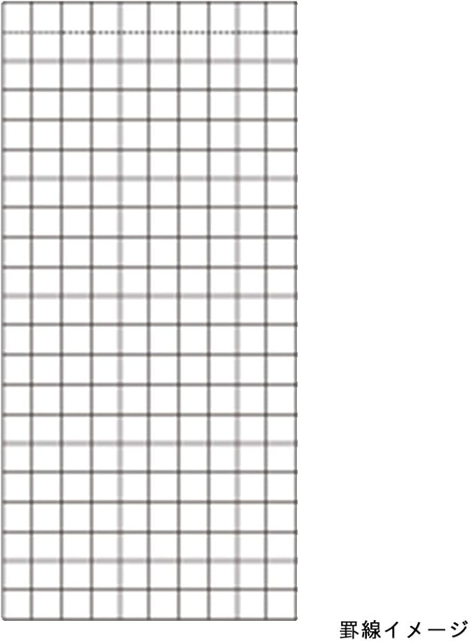 Maruman MNEMOSYNE Memopad 3.66 x 1.97 Inches (Modified A8), 5mm-squared, 65 Sheets (N161), white
