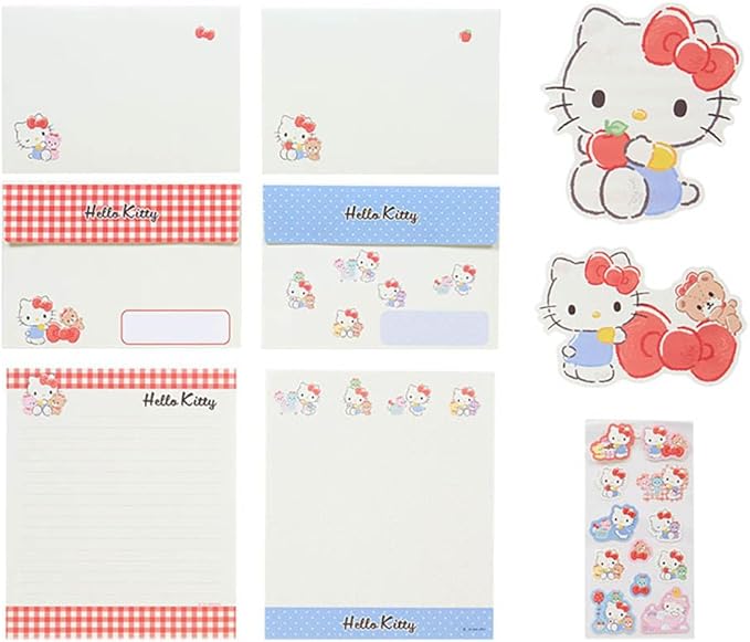 Sanrio 493821 Character Letter Set, Hello Kitty, Package: Approx. Width 6.3 x Depth 0.3 x Height 8.7 inches (16 x 0.8 x 22 cm)