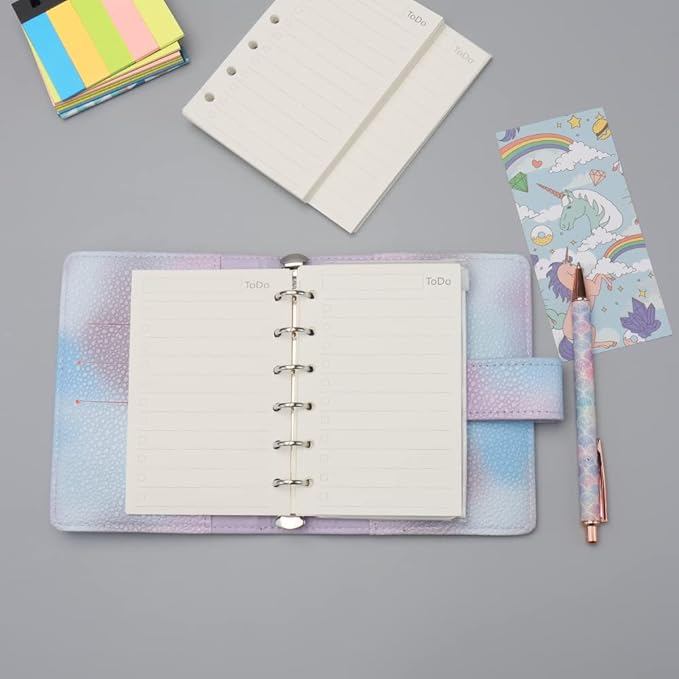 A7 To Do List Refill Paper 3 Pack Binder Inserts 6-Hole Punched Filler Paper Planner Refills, 135 Sheets/270 Pages Refillable Planner Binder Paper for A7 Planner Inserts (A7, To Do List)
