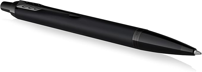 Parker IM Ballpoint Pen | Matte Black with Black Trim | Medium Point with Blue Ink Refill | Gift Box