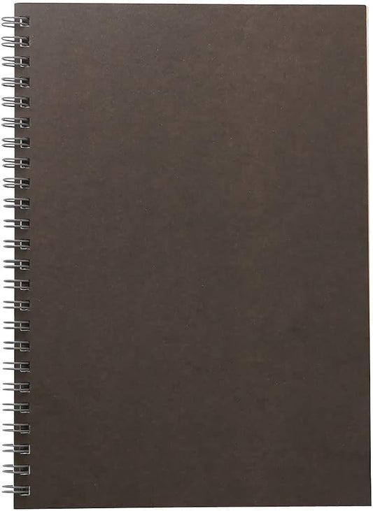 MUJI Planting Tree Paper Double Ring Notebook Ruled Grey A5