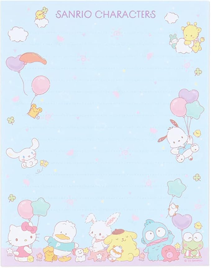 Sanrio 589403 Sanrio Characters Letter Set