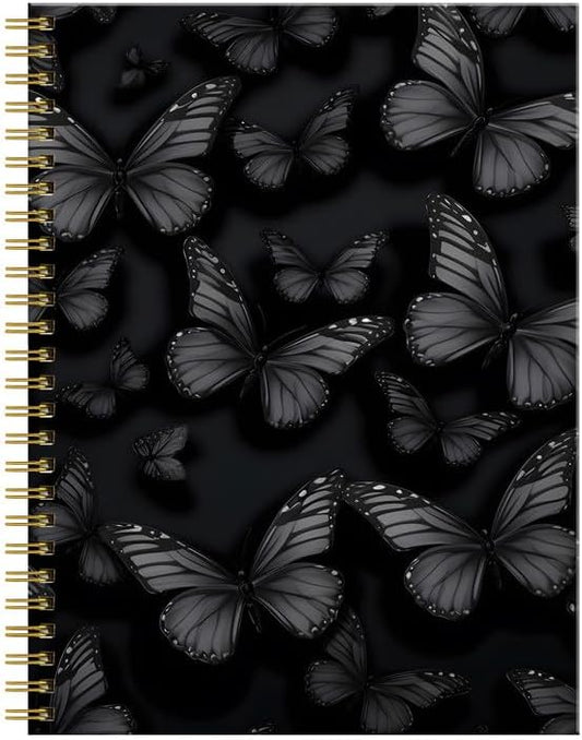 Spiral Journal Notebook for Women,A5 College Ruled Notebooks 6"x 8.4", 120 Pages (60 Sheets) Lined Journal with Premium Thick Paper,Perfect for School Office Home(Rainbow Star Sun)