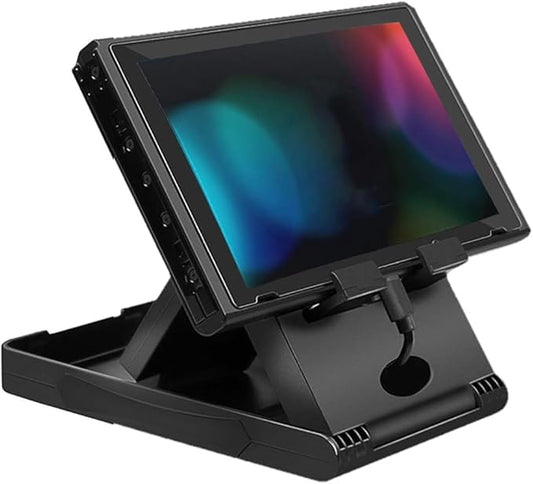 Adjustable Foldable Playstand Compatibe with Nintendo Switch Console, Portable Compact Play Stand Holder Mount Bracket with 3 Height Settings