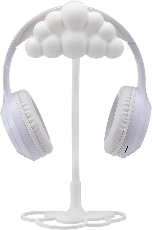 Yookeer Cloud Headphone Stand 3D White Cloud Cute Headphone Decor for Gamer Room Office Desk Gaming Gifts for Women Girlfriend Office Worker