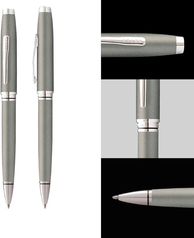 Coventry Gunmetal Gray Ballpoint Pen, Medium Point, Black Ink