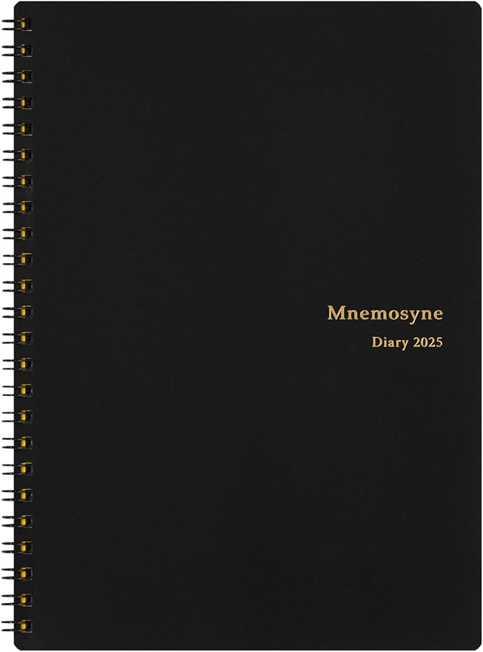 Maruman MNEMOSYNE Monthly Diary 2025, Monthly Planner with Tabs, 8.27 x 5.83 Inches (A5), 1 ea (MND283-25)