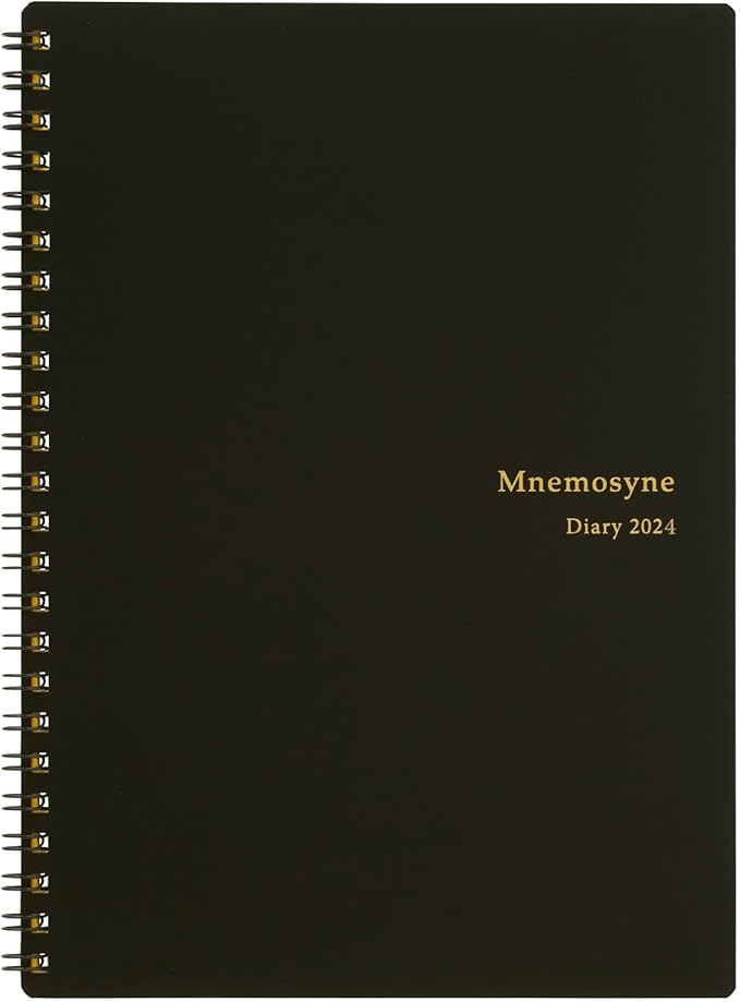 Maruman MNEMOSYNE Monthly Diary 2024, Monthly Planner with Tabs, 8.27 x 5.83 Inches (A5), 1 ea (MND283-24)