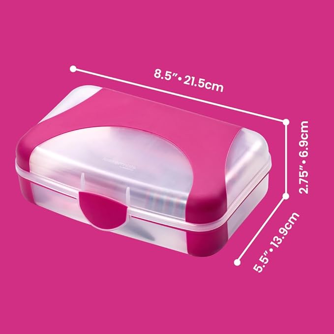 LockerMate by Bostitch Hard Pencil Case, Durable Plastic Pencil Box, Kid-Friendly Design