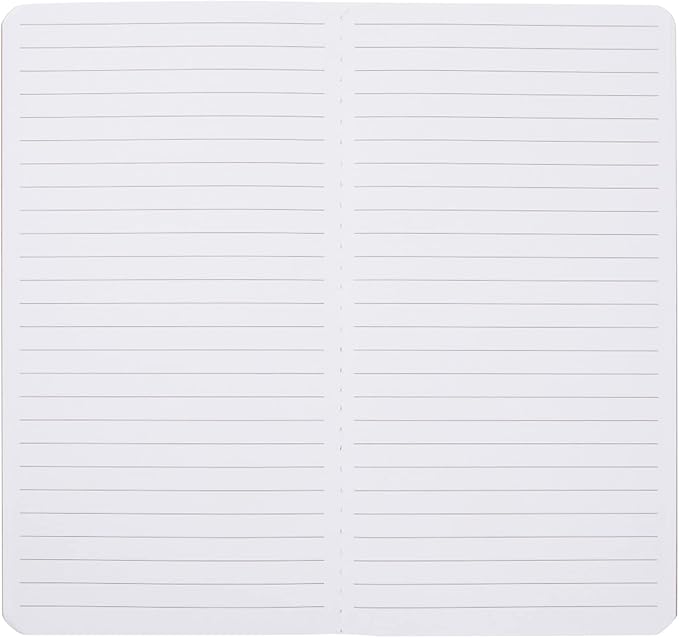 Paper Junkie Journaling Notebooks - 4 x 8 In, Brown Kraft Cover, Pack of 24, 80 Pages, Thread-Bound - Journals for Writing - Portable Travel Notebook & Mini Sketchbook