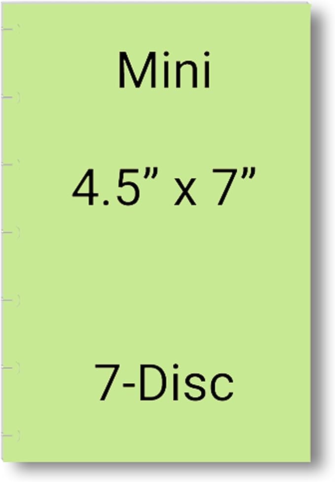Color Habit Tracker Inserts for 7-Disc Mini Happy Planners (4.6 x 7 inches) Discbound Planners Resolution Tracker, Habit Log, Habit Planner Fits Happy Planners (7 Disc Mini)