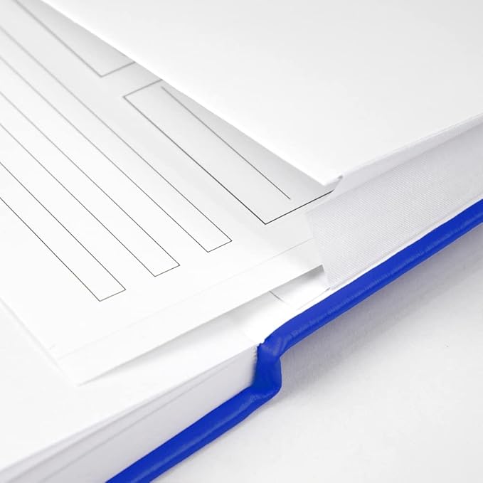 JOYEUX Blank Journal Notebook, A5, 160 Pages 100 Gsm Thick Sketch Books Hardcover Journal for Writing, 5.7 inches x 8 inches Notebooks for Work (Navy)