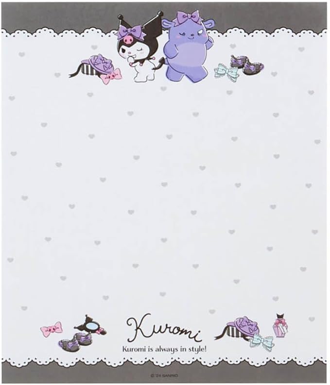 Sanrio 493937 Character Letter Set, Chromi, Package: Approx. Width 6.3 x Depth 0.3 x Height 8.7 inches (16 x 0.8 x 22 cm)