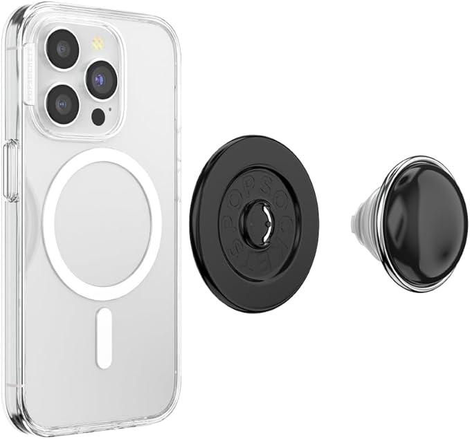 PopSockets Phone Grip for MagSafe, Magnetic Holder, Phone Stand, Black - BonBon Black
