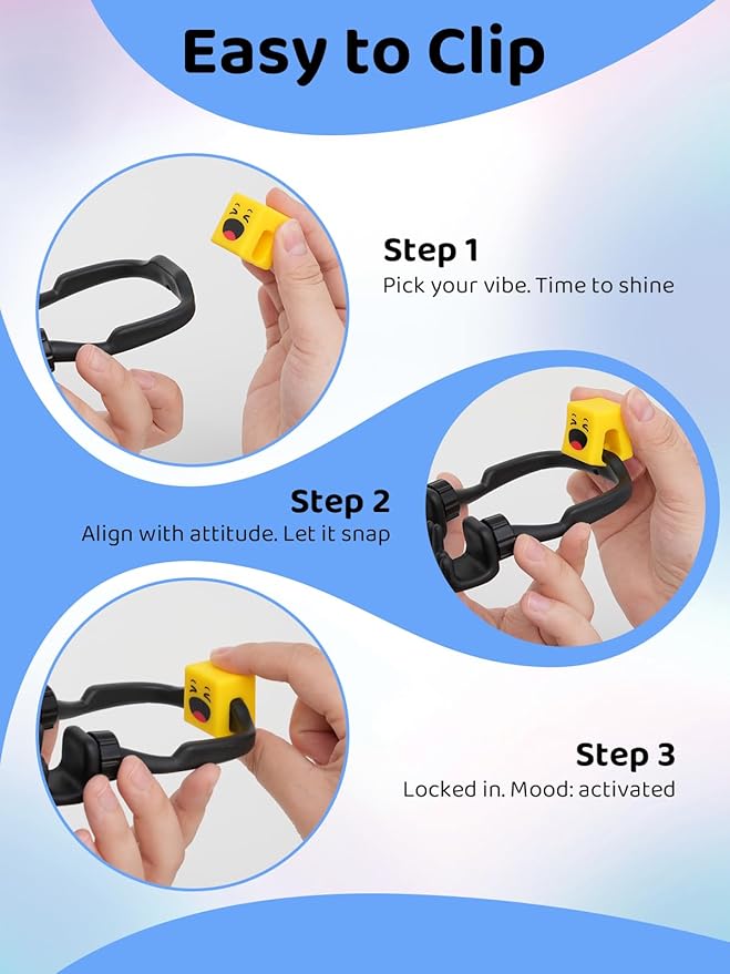 Easter Basket Suffers for Teens Girls Boys Adults Cell Phone Holder with Clip: Dual-Sided Mood Cubes Clips for Gesture Phone Stand Desk Accessory Cool Gadget Easter Gifts for Men Kids Women Christmas