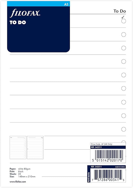 Filofax A5 To Do (B342211)