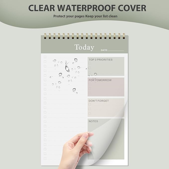 Weekly To Do List Notepad, Undated Planner with 52 Sheets (6.5''x8.9''), Desk Weekly Planner for Women & Man, Home School & Work (Pack of 2)