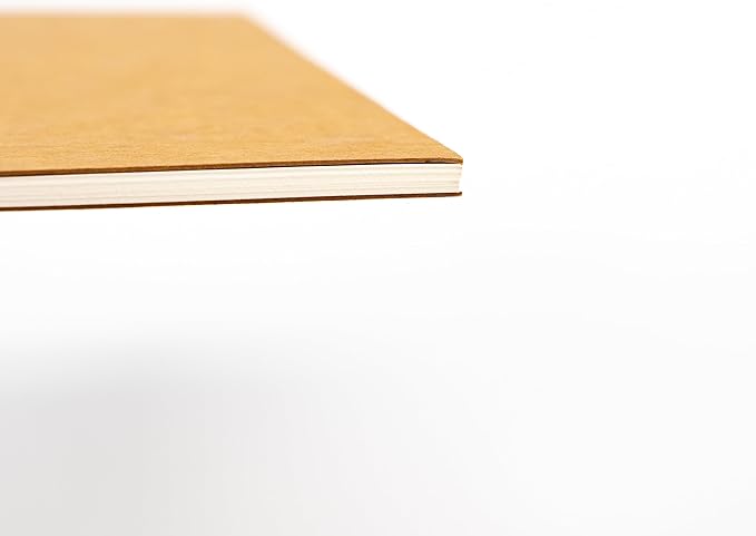 DSTELIN 10 inch x 7.5 inch, 100GSM, Blank Spiral Notebook, 2-Pack, Soft Cover, Sketch book, 50 Pages / 25 Sheets, (Brown)