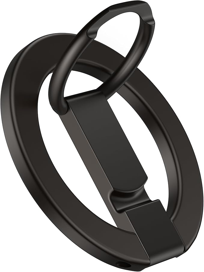 iPhone 17 Pro Max Case Magnetic Phone Ring Holder for Hand, AILKIN MagSafe Cell Phone Ring Holder Grip, Mag Safe Phone Ring Finger Holder for iPhone 17/16/15/14/13/12 Series, MagSafe Kickstand-Grey