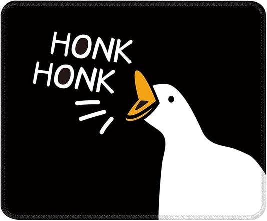 Honk Honk Desk Pad Mat with Stitched Edges and Non-Slip Rubber Base, Premium-Textured Mouse Pad for Laptop, Computer & PC, Gaming & Working, Waterproof Mousepad