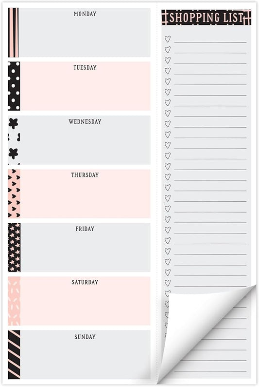 Global Printed Products 6" x 9" Vertical Meal Planning Pad, 60-Sheets, Scrapbook