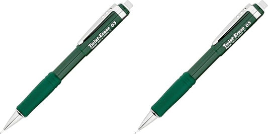 Pentel Twist Eraser III Mechanical Pencil Color: Green (QE515D) (Pack of 2)