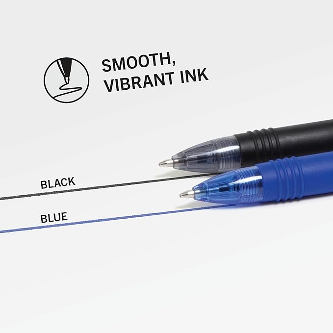 Zebra Pen Z-Grip Retractable Ballpoint Pen, Smooth-Flowing Black and Blue Ink, 1.0mm Medium Point, School & Office Supplies, Ideal for Note-Taking, Journal and Planner Use, 18-Pack (22018amz)