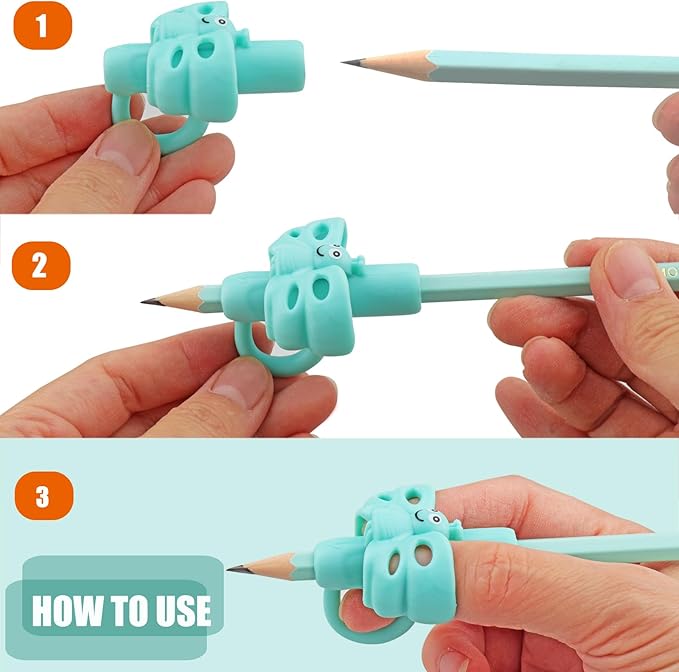 JuneLsy Butterfly Three-Finger Pencil Grips (8PCS)