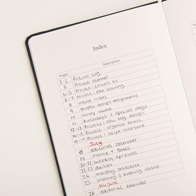 Yop & Tom Bullet Dotted Journal (A5) - Moon and Stars - Dot Grid Notebook With Extra Thick Paper (160 GSM) - Charcoal