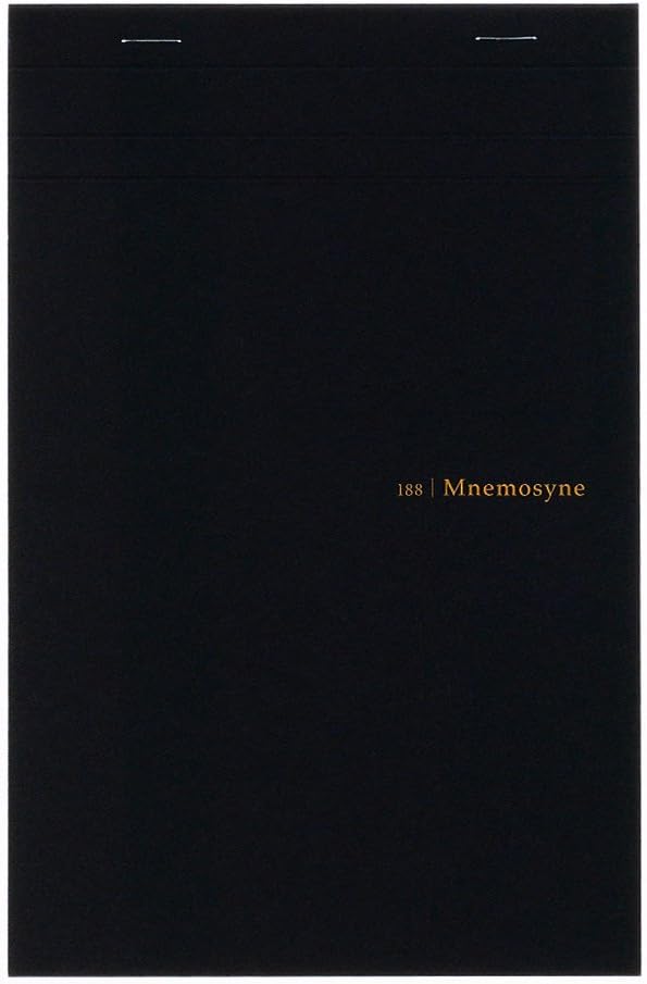 Maruman MNEMOSYNE Notepad 8.35 x 5.83 Inches (A5), 5mm-squared, 70 Sheets (N188A)