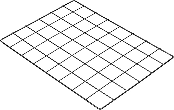 PATIKIL 16"x12" Wire Grid Panel, 1 Pack Wall Grid Decorative Panels Board Photo Pictures Display Decor Hanging Organizer for Home Office, Black