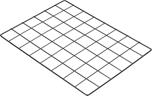 PATIKIL 16"x12" Wire Grid Panel, 1 Pack Wall Grid Decorative Panels Board Photo Pictures Display Decor Hanging Organizer for Home Office, Black