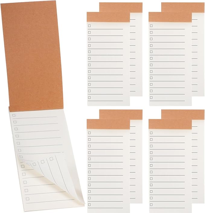 Eaasty 20 Pack to Do Lists Notepads Bulk Mini Memo Pads 5.5 x 2.7 with Lined Writing Small Pocket Notepad Kraft Cover for Office Supplies Grocery Shopping List Reminders Organization Planning