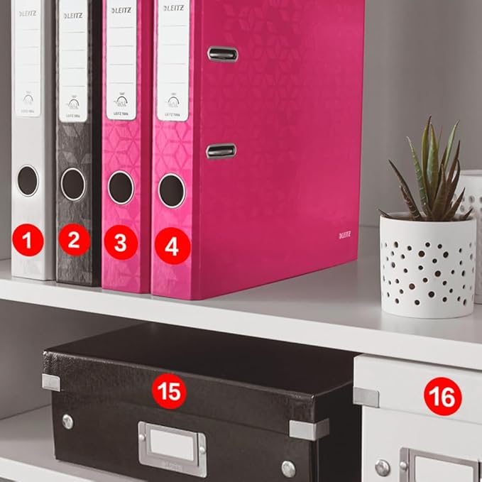 Number Stickers, Consecutive Number Stickers 1-50, 10 Sheets Round Numbers Labels, Red Small Number Sticker Vinyl Numbers Decals for Office, Classroom, Storage, Inventory, Indoor, Outdoor, 1 inch