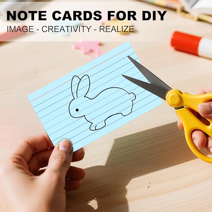 600 Count Colored Index Cards 3x5 in Ruled Flash Cards for Studying, 12 Pack of 50, Multilcolor Notecards Lined Flash Cards Bulk, Neon Flashcards Note Cards, 3x5 Index Cards for School, Home, Office