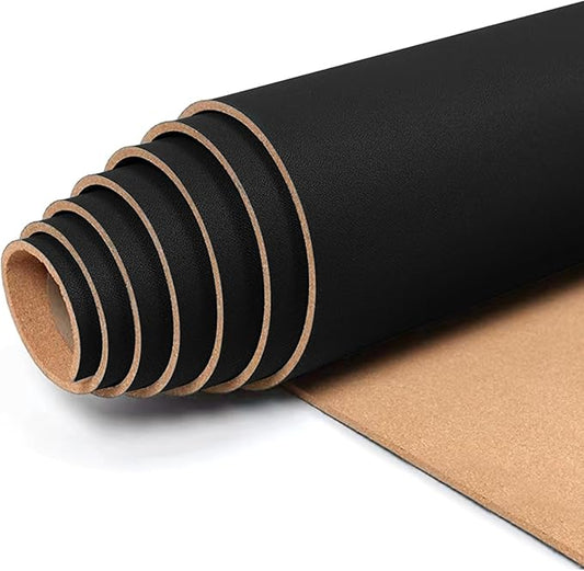Cork Roll Black Linen Bulletin Board 48" x 12", 1/4" Thick Frameless Natural Corkboard Sheet for Walls Pictures Photo Vision Prayer, ZHIDIAN Roll of Cork for DIY Projects Home Office School