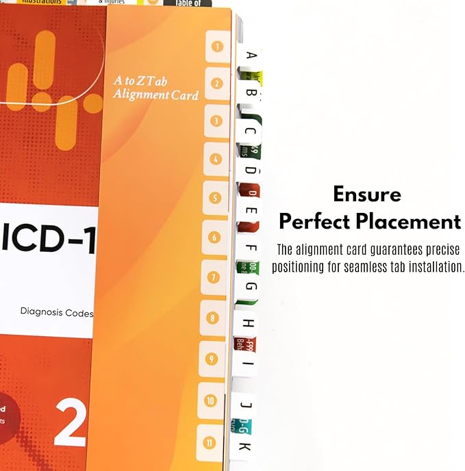 Index Tabs for ICD-10-CM 2026 Expert Codebook - Easy Navigation for Medical Coding Books (for AAPC Version)